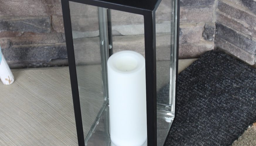 Completed lantern in black