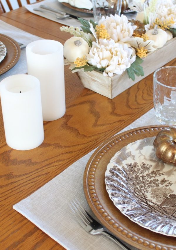 How to Create a Vintage Fall or Thanksgiving Tablescape
